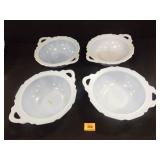 Jeanette Blue Delphite Cherry Blossom Bowls Jeanette Blue Delphite Cherry Blossom Bowls
