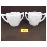 Jeanette Blue Delphite Cherry Blossom Sugar Bowls Jeanette Blue Delphite Cherry Blossom Sugar Bowls