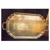Rectangle Silver Tray Monogrammed "OAH" 16" x 28" Rectangle Silver Tray Monogrammed "OAH" 16" x 28"