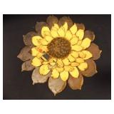 Sunflower Metal Art; Signed-"Ponytail 