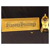 Season Greeting Sign and Art Piece Season Greeting Sign and Art Piece