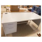 Metal Office Desk-Gray