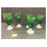 Green Anchor Hocking Burple Goblets - 5 count Green Anchor Hocking Burple Goblets - 5 count