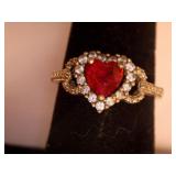 Small silver-tone ring