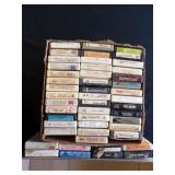45+ vintage 8-Track Tape Cartridges
