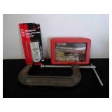 6" quick release C clamp, scrapers, extract set