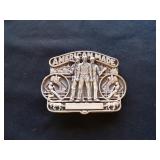 Vintage ADM "American Made" 24KGP Belt Buckle