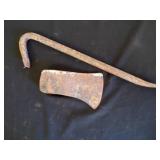 Vaughan Axe Head, Goose neck iron Crow Bar