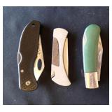 3 various Folding Pocket Knives