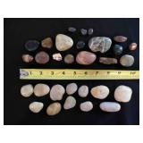 various tumbled stones