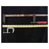 2 vintage woodworking adjustable clamps