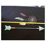 Metal Dream Catcher and Arrow wall dï¿½cor