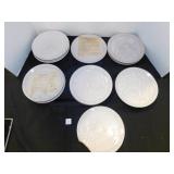 12 Frankoma Christmas Plates ï¿½.see description