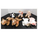 7 TY Beanie Babies generation 3, 4 & 5