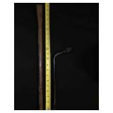 Pry flat curved Bar w/ handle, 3/ Iron