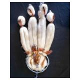 Handmade Wool and Fur Dream Catcher