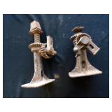 2 vintage Cast Iron Auto Car Screw Jack No. 16