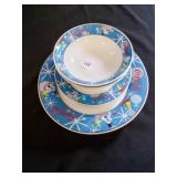 Coca-Cola Stoneware 2 bowls 4 plates