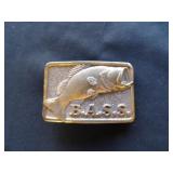 Vintage Bass Angler Sportsman Society Belt Buckle