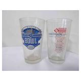 2 Bud Light 16 oz. Glass Cups