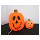 light up and ceramic tealight Jack-O-Lantern,