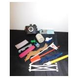 vintage toy Empire Baby camera; Estes mini