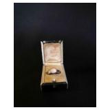 vintage Silver 925 Mother of Pearl Ring