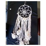 Macrame Woven Dream Catcher wooden beads