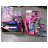 2 boxes Barbies dolls in box-18 in all