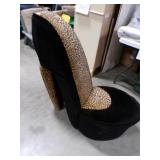 Unclaimed lots- Stiletto High Heel shoe chair