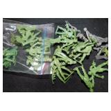 vintage plastic green & grey military toy figures