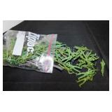 vintage plastic green & grey military toy figures