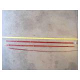 vintage Red Bamboo Fishing Rod 12