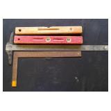 vintage Carpenter Levels and Framing Tools