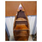 Standing Canoe/Boat Shaped Bookshelf