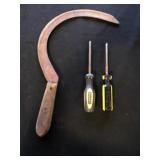 Vintage Hand Sickle/Scythe, 2 Phillip