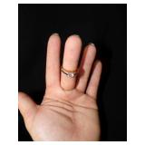 vintage 14K Gold HE Lindenwold Diamond Ring