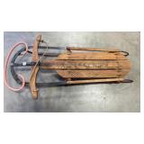 vintage Fleetwood wood and metal sled