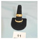 14K Gold Wedding Band set