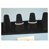 Ladies Diamond Bands 14k White gold