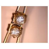 Diamond Pierced Earrings