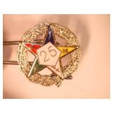 Eastern Star 25 year Pin w/box