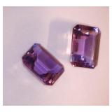 2 Cut Amethysts
