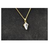 Necklace with Crystal Type Pendant