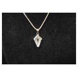 Necklace with Crystal Type Pendant