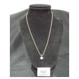 Necklace with Sparkling Pendant