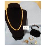 Necklace, Bracelet, Earrings x 6