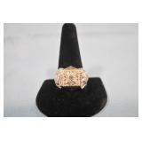 Mans Diamond Ring in 2-Tone Gold, size 14