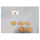 Franklin Half Dollars 1950