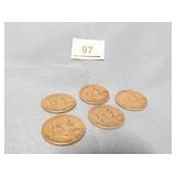 Franklin Half Dollars 1950